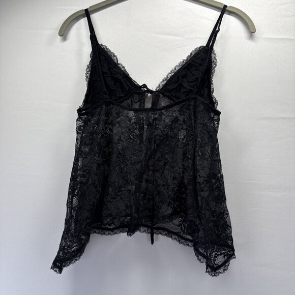 Urban Outfitter Women's Lace Top Small Camisole Sexy Whimsigoth Sheer Adjustable - Picture 3 of 6